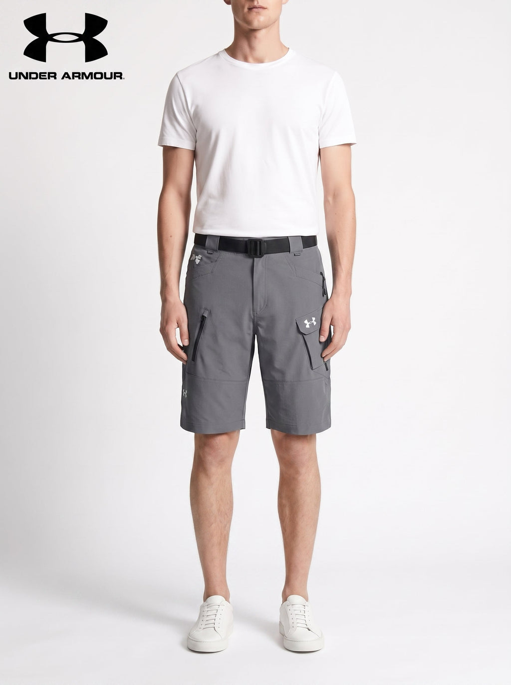 UA® Tactical Flex utility-shorts — Grå#farge_gr