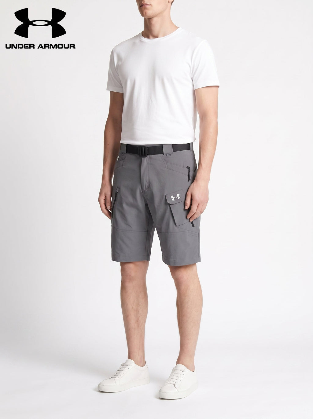 UA® Tactical Flex utility-shorts — Grå#farge_gr