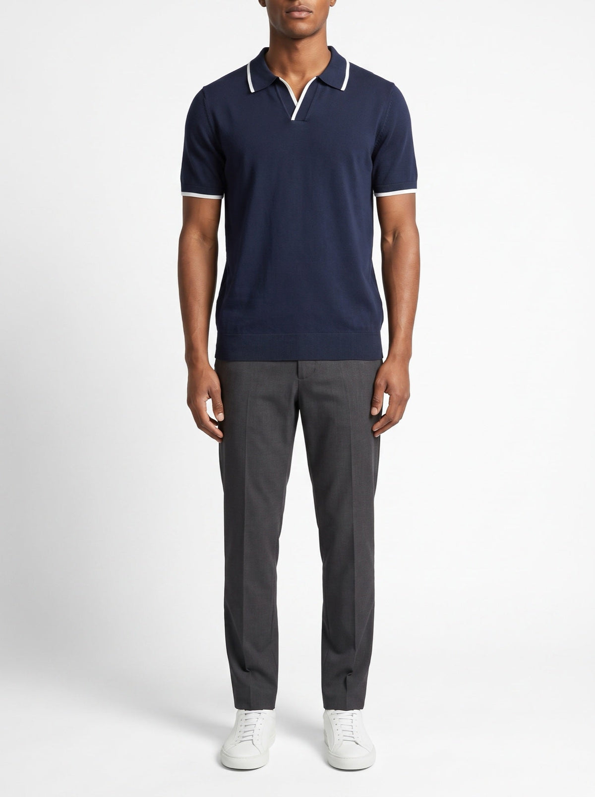 Monaco Edge Polo — Marineblå#farge_marinebl