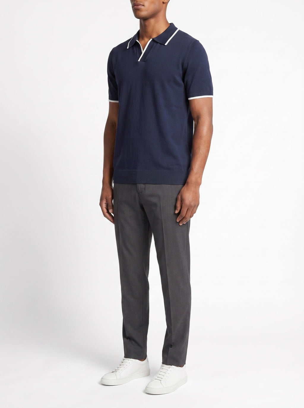 Monaco Edge Polo — Marineblå#farge_marinebl