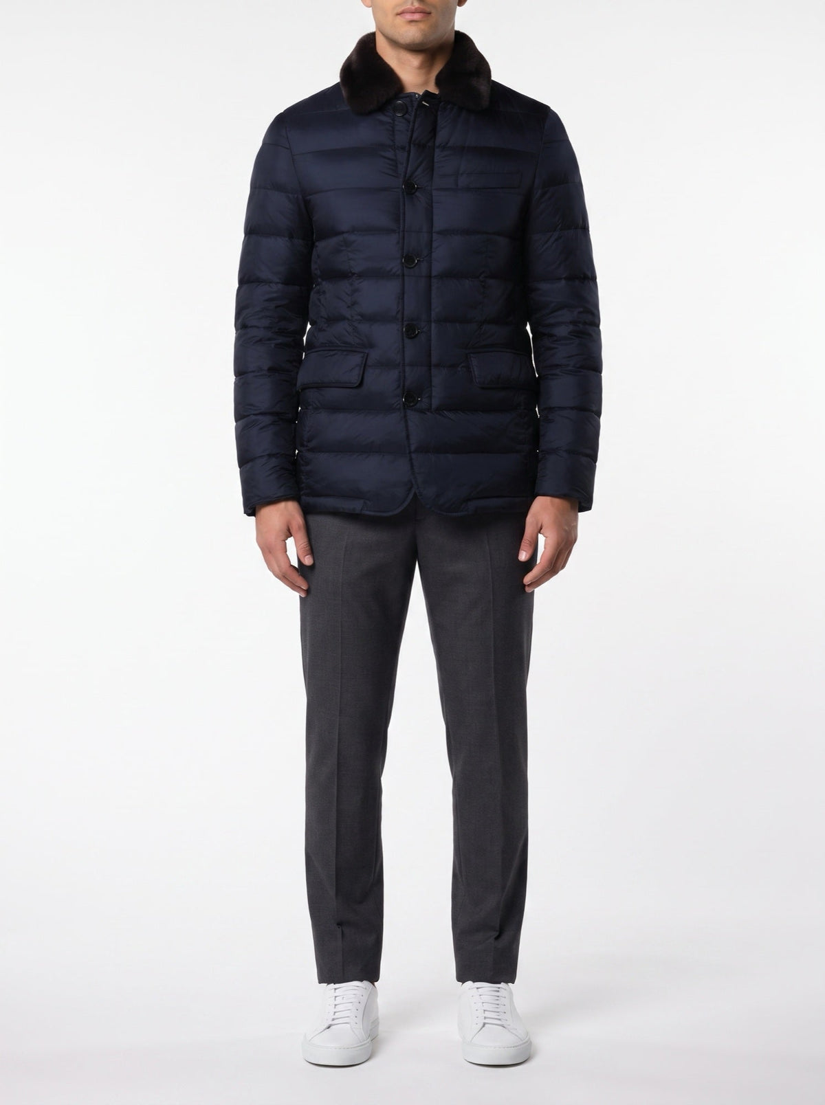 FURNECK DUNDYNEJAKKE – MARINEBLÅ