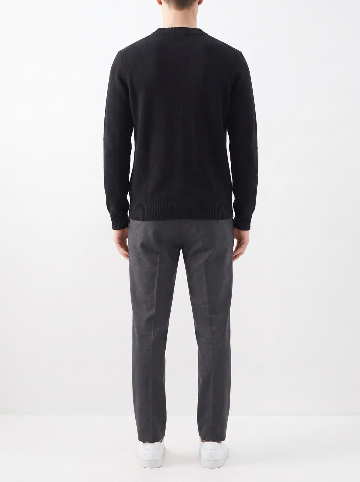 Elegant vest med polokrage — Svart#farge_svart