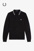 Fred Perry® Langermet piképolo — Svart — forfra#farge_svart