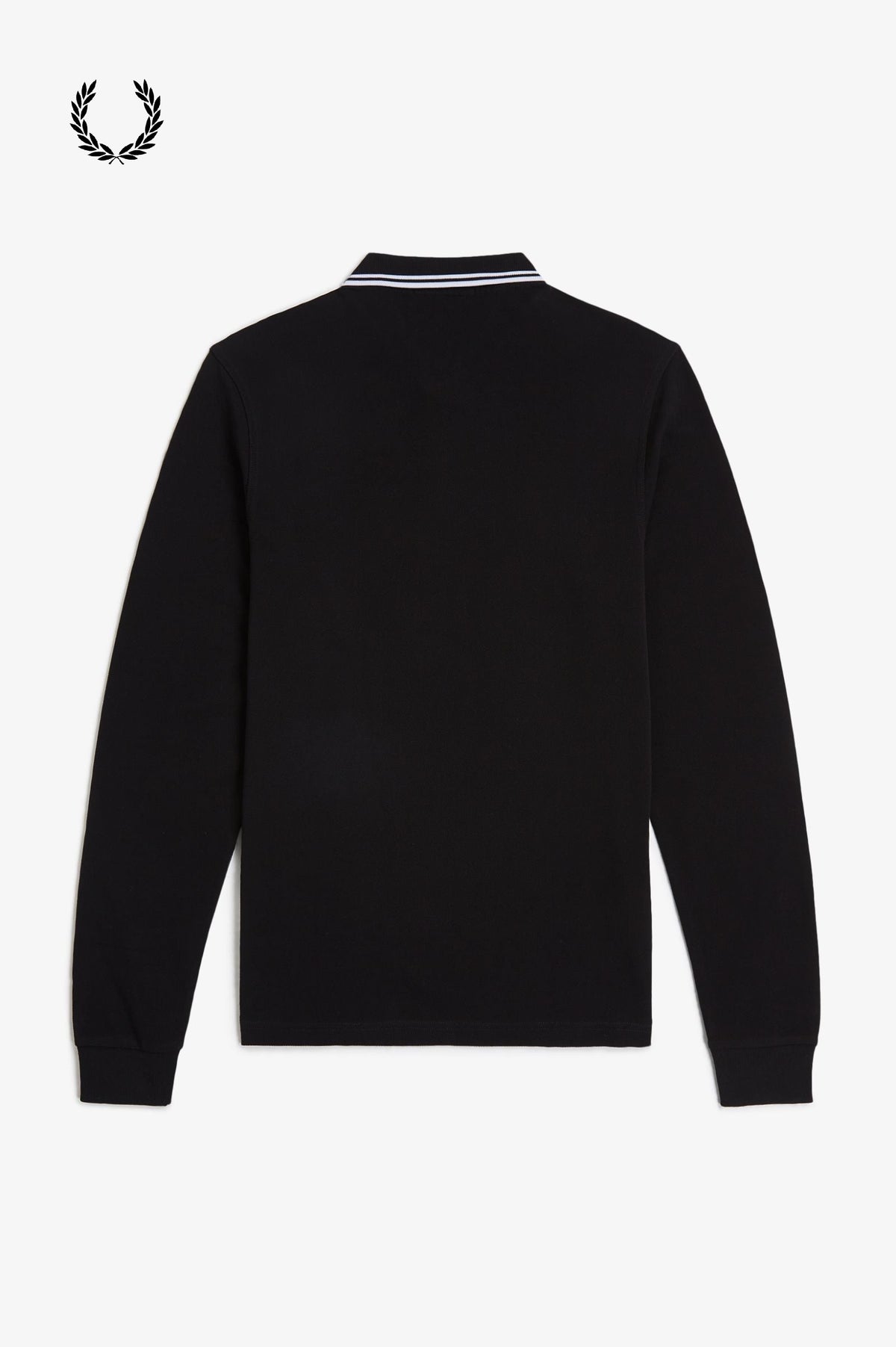Fred Perry® Langermet piképolo — Svart — bakfra#farge_svart